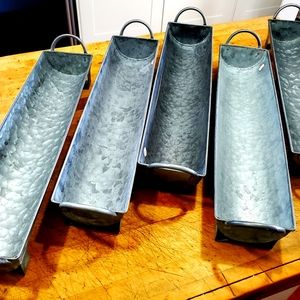 Galvanized farmhouse style containers